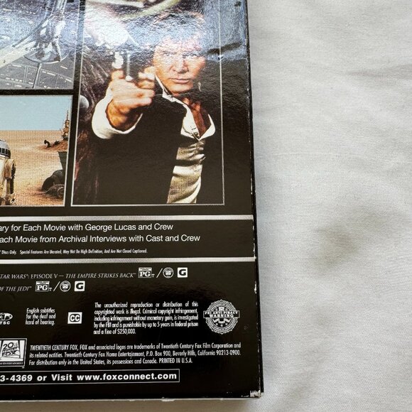 EUC, Star Wars Trilogy DVD + Blu-ray, 6-Disc Set, Episodes IV-VI (4-6) - Picture 8 of 16